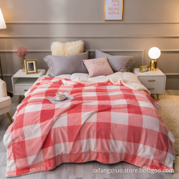 Wholesale Custom Design Soft Sherpa Fleece flannel blanket design